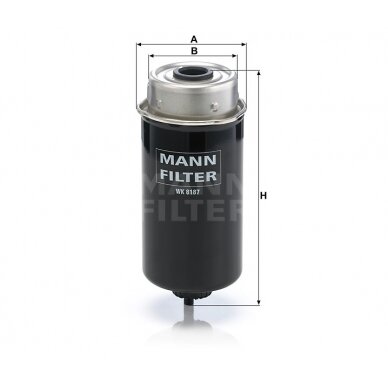 Kuro filtras WK 8187