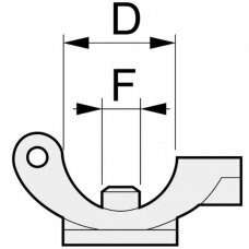 Laikiklis 402735 1/2 7mm