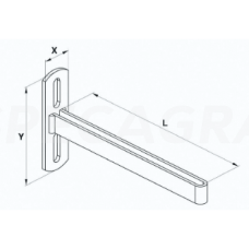 Laikiklis 50cm su slankiojančiu tvirtinimu 91480072