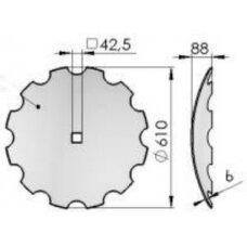 Lėkštės Ares Twix 610 1279/43-102/0