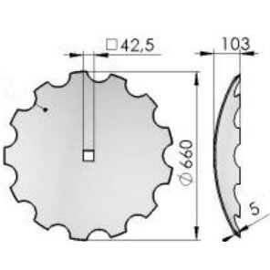 Lėkštės Ares Twix 660 1279/43-103/0 Lėkštės Ares Twix 660 1279/43-103/0
