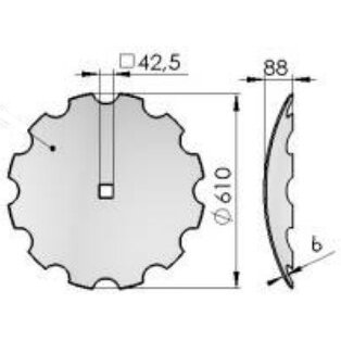 Lėkštės Ares Twix 610 1279/43-102/0 Lėkštės Ares Twix 610 1279/43-102/0