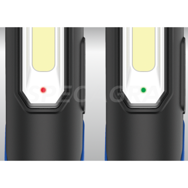 LED inspekcinė lempa COB + SMD 350 lm, (su magnetu) King Tony 2