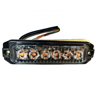 LED švyturėlis 6x3W geltonas 10/24V LED švyturėlis 6x3W geltonas 10/24V