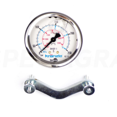 Manometras plovyklės 0-250Bar D63mm 1/4