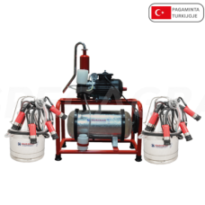 Melžimo agregatas su 2 bidonėliais-tepalinis KM04102