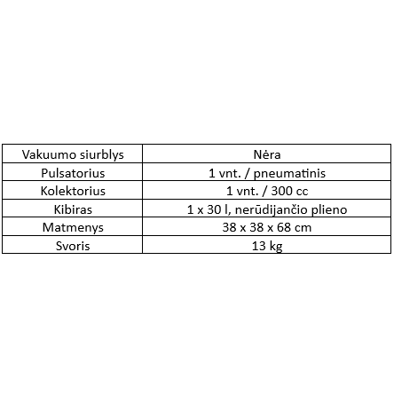 Melžimo aparatas su kibirėliu 30L KP01202 1
