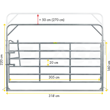 Mobili pertvara su vartais 3,0x2,20m 310207