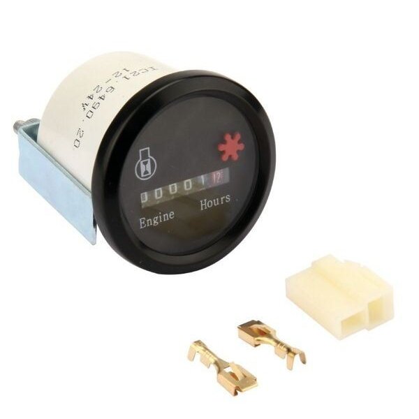 Motovalandų skaitiklis 8-24V 52mm I00003 Motovalandų skaitiklis 8-24V 52mm I00003