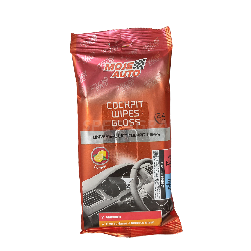 "MOJE AUTO" Panelės dėmių valymo servetėlės .