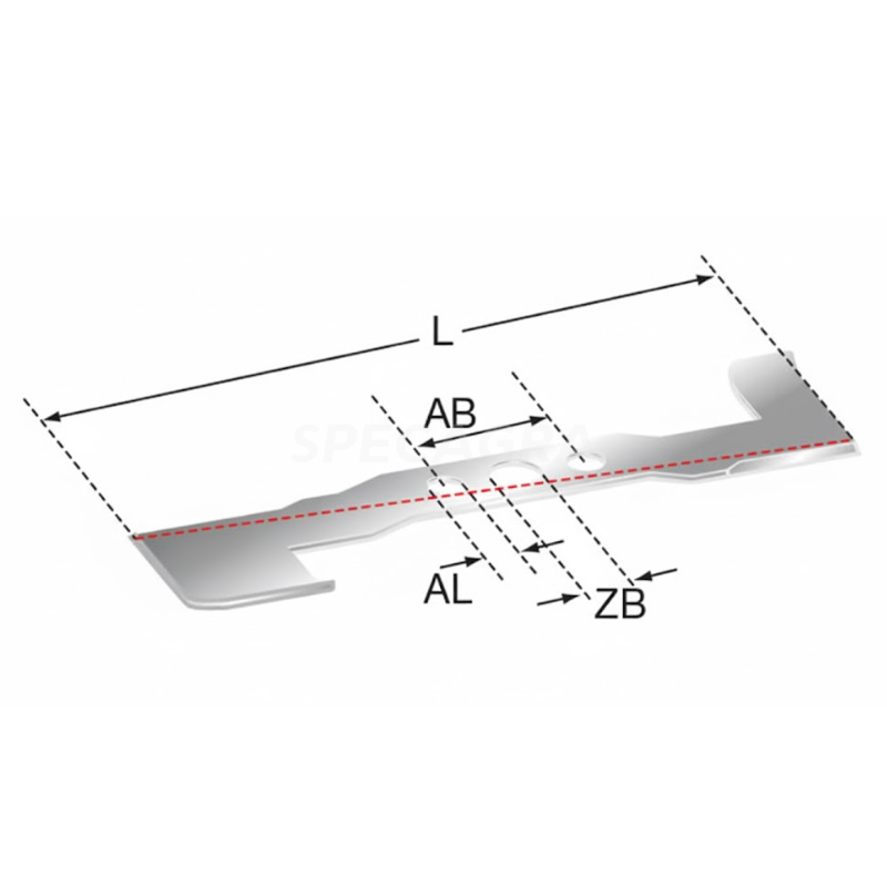 Mulčiavimo peilis 457mm 82084000 1 Mulčiavimo peilis 457mm 82084000 1