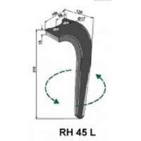 Nagas frezos RABE RH-45-L Nagas frezos RABE RH-45-L
