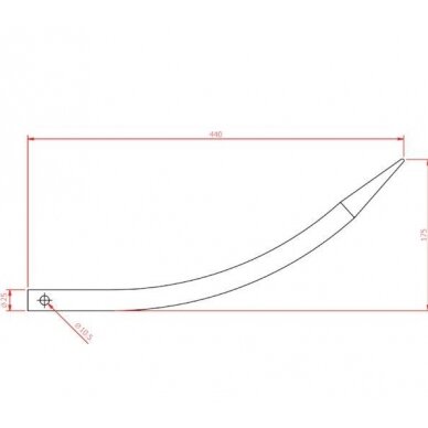 Nagas šakėms perkišamas FT9026 1