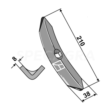Noragėlis 210x8x38 1801.10.137 1