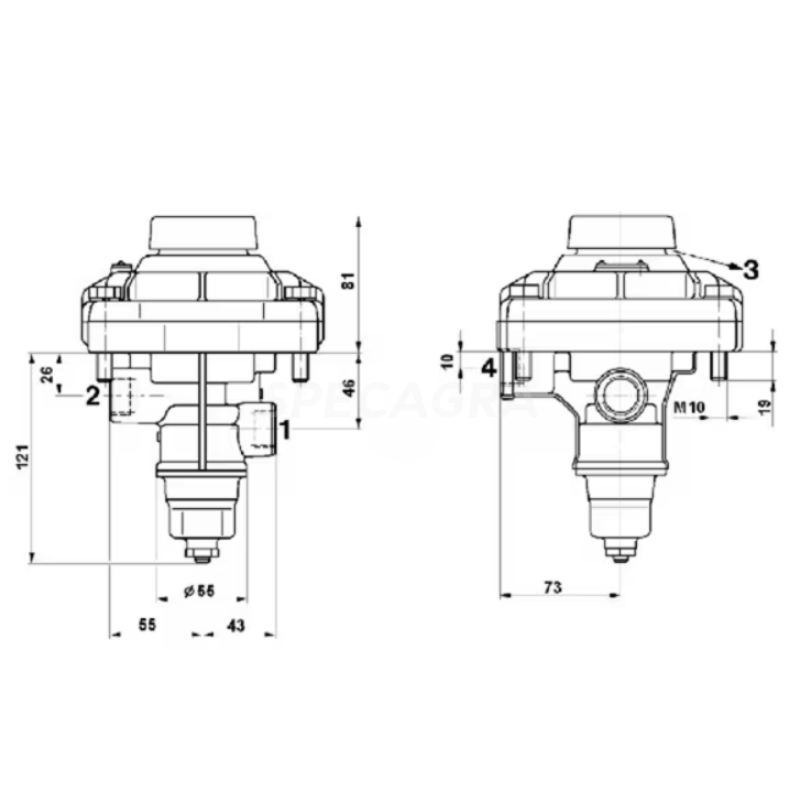 Oro valdymo vožtuvas 4712000087 8bar 5
