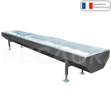 Pašarų lovys cinkuotas 6x0,8x0,38 m 1120288