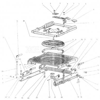 Pasukimo mechanizmas 80V-6807000 1