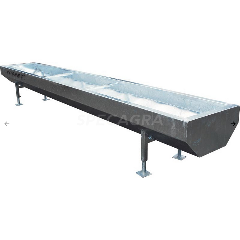 Pašarų lovys cinkuotas 6x0,8x0,38 m 1120288