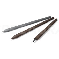 Perdirbto plastiko kuolai su metaline šerdimi 80mm/200cm 3000193