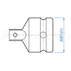 Perėjimas King Tony iš 3/4 į 1/2 512Nm