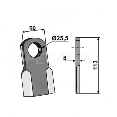 Peilis 63-BRT-14 Peilis 63-BRT-14