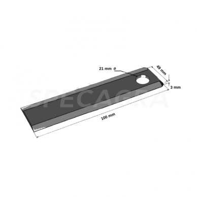Peiliukas rot.šien. BR 108 RASA lygus 1 Peiliukas rot.šien. BR 108 RASA lygus 1
