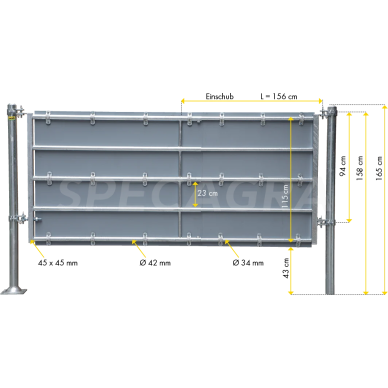 Pertvara su plastikine plokšte veršiams 90-120 cm 323275 1