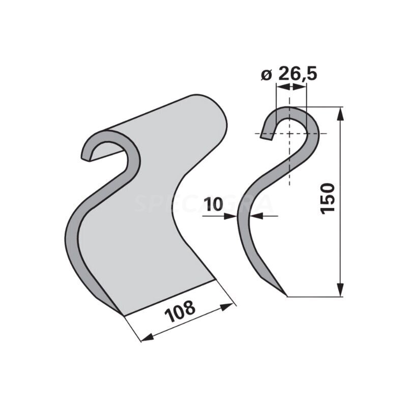 Peiliukas kat.Nr.142385 pjovimo galvutei MK1200,GSK160 Peiliukas kat.Nr.142385 pjovimo galvutei MK1200,GSK160