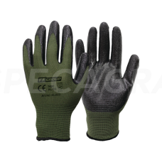 Pirštinės aplietos nitrilu 10" 11" žalios 41203/41204