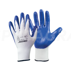 Pirštinės apl.nitrilu 10" mėlynos 30013