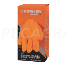 Pirštinės nitrilinės oranžinės Prem XL(90vnt) Berner
