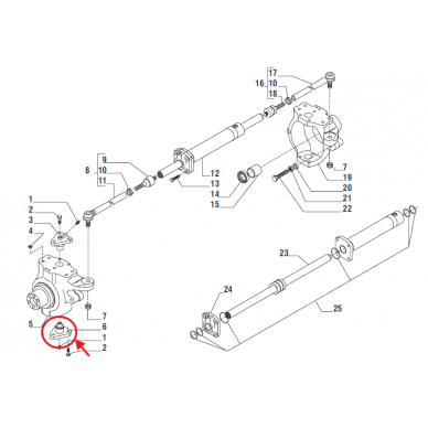 Pirštas apatinis 128881 SU50261 2