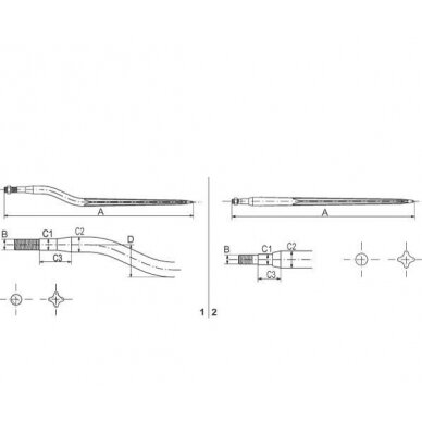 Pirštas krautuvo 810mm 5193-51058 /81022 1