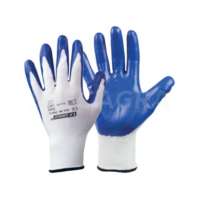 Pirštinės apl.nitrilu 10" mėlynos 30013 Pirštinės apl.nitrilu 10" mėlynos 30013