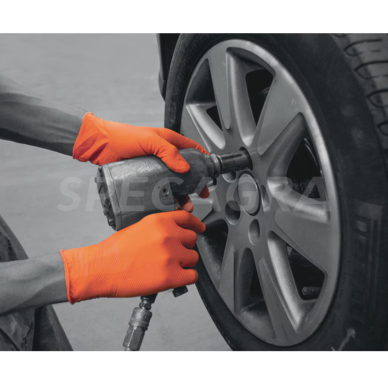 Pirštinės nitrilinės oranžinės Prem XL(90vnt) Berner 1 Pirštinės nitrilinės oranžinės Prem XL(90vnt) Berner 1