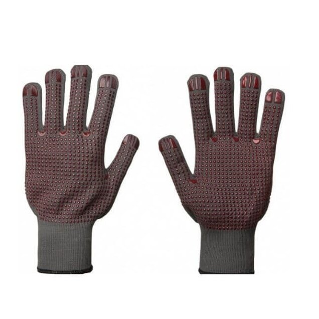 Pirštinės nailoninės apl.delnu pilkai,8d. Pirštinės nailoninės apl.delnu pilkai,8d.