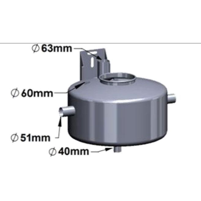 Pieno priėmėjas 60l KP02102