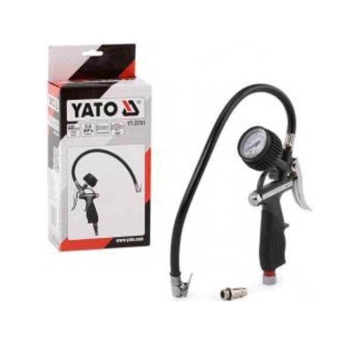 Pistoletas ratų pripūtimo su manometru YT23701 Pistoletas ratų pripūtimo su manometru YT23701