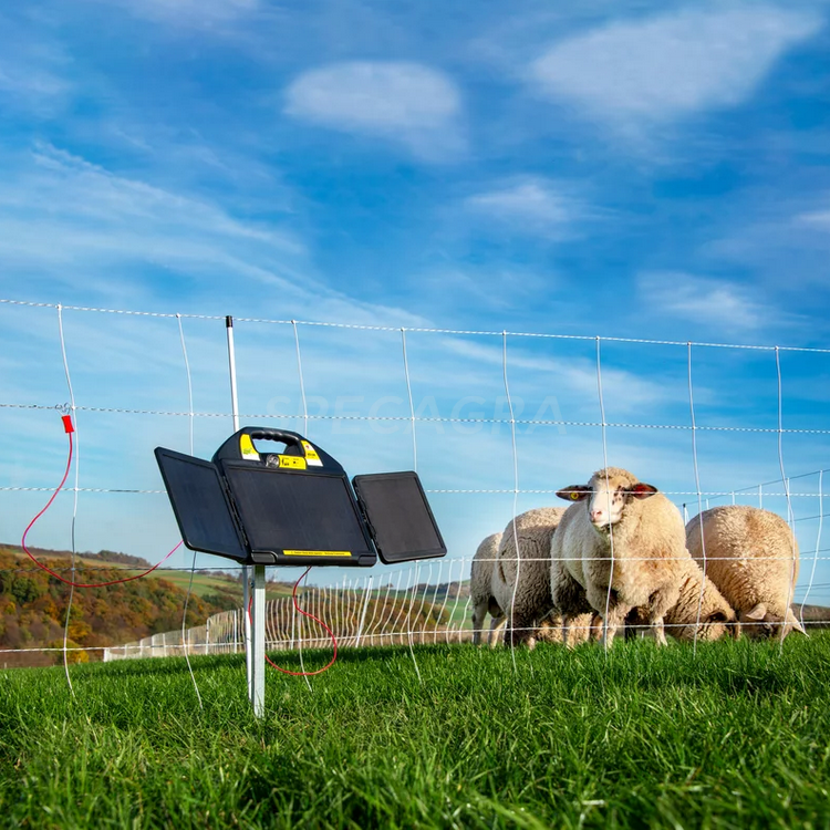 Piemuo elektrinis Farmer AS140 su 24V saulės panele 12V, 2/1,4J 14478 5