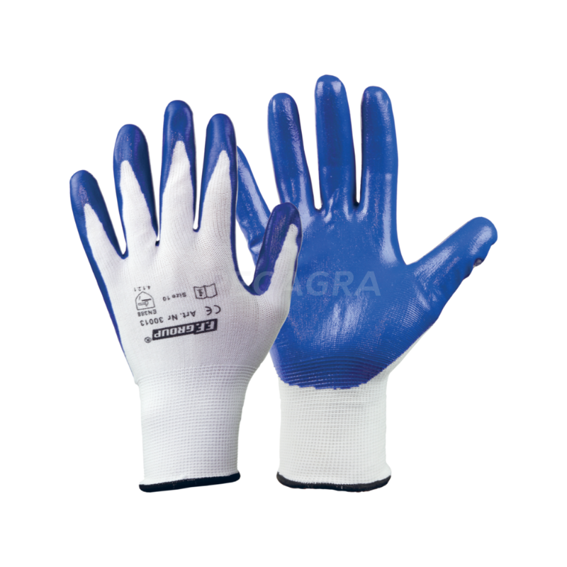 Pirštinės apl.nitrilu 10" mėlynos 30013 Pirštinės apl.nitrilu 10" mėlynos 30013