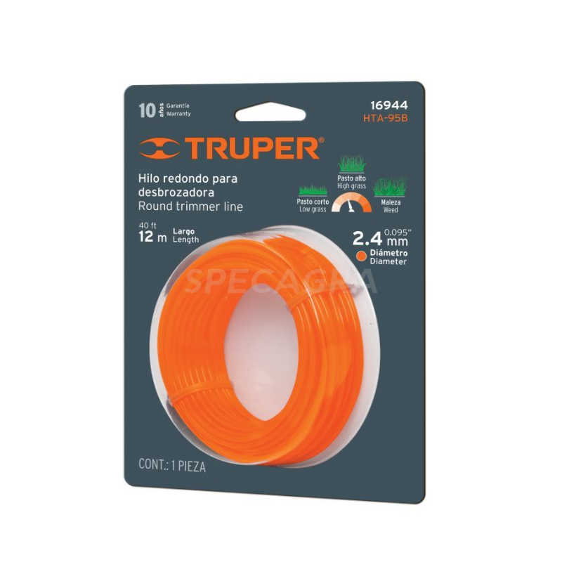 Pjovimo valas apvalus 2.4mmx12m