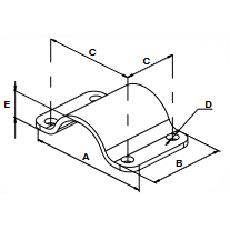 Plokštelė 4 varžtų 70430032 4F ø1''1/2 (48) 1