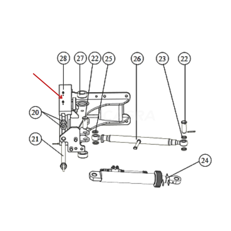 Plūgo korpusas 1153/02-100/1 Plūgo korpusas 1153/02-100/1