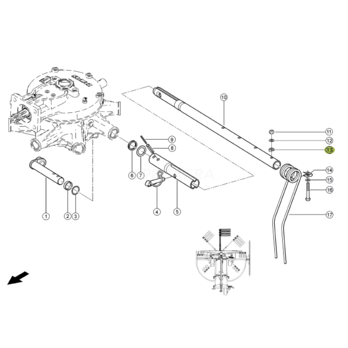 Poveržlė fiksavimo 0009095682 1