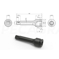 Prailginimas 3/4 150mm smūginis CrMo