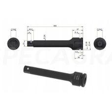 Prailginimas 3/4 200mm smūginis CrMo
