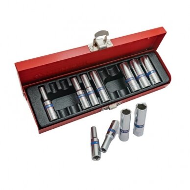 Prailgintų Antgalių rinkinys King Tony 1/4 4-13mm (11vnt) 3