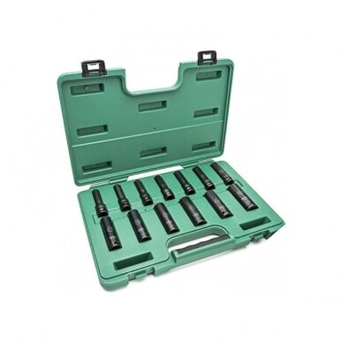 Prailgintų smūginių galvučių rinkinys 1/2 (13vnt.)(plonasienės) Prailgintų smūginių galvučių rinkinys 1/2 (13vnt.)(plonasienės)