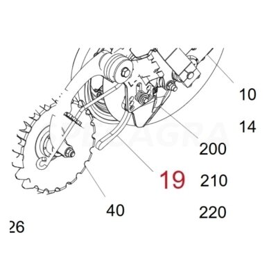 Prispaudėjas HORSCH Avatar 60051415 kairė pusė Prispaudėjas HORSCH Avatar 60051415 kairė pusė