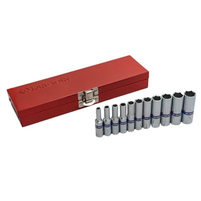 Prailgintų Antgalių rinkinys King Tony 1/4 4-13mm (11vnt)